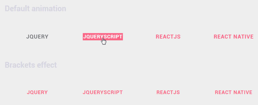 jQuery鼠标滑过超链接动画特效